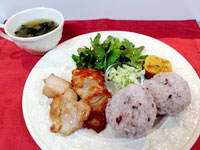 夕食の一例（補食は半分量）